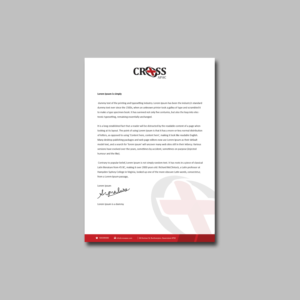 Letterhead Design by kousik for CROSS Asia Pacific | Design: #13064615