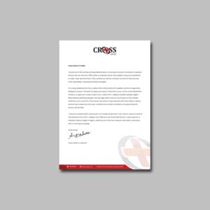 Letterhead Design by kousik for CROSS Asia Pacific | Design: #13064618