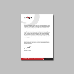 Letterhead Design by kousik for CROSS Asia Pacific | Design: #13064626