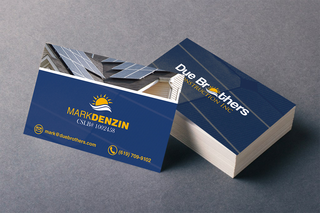 Business Card Design by alexvas2101 for Due Brothers Construction  | Design #13021625