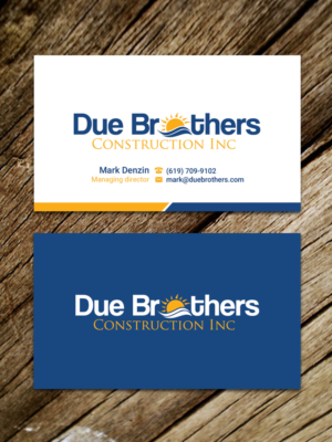 Diseño de Tarjeta de Presentación por Sandaruwan para Due Brothers Construction  | Diseño #13024386