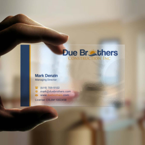 Business Card Design by INDIAN_Ashok for Due Brothers Construction  | Design: #13025244