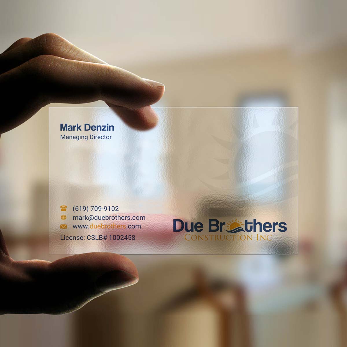 Diseño de Tarjeta de Presentación por INDIAN_Ashok para Due Brothers Construction  | Diseño #13025248