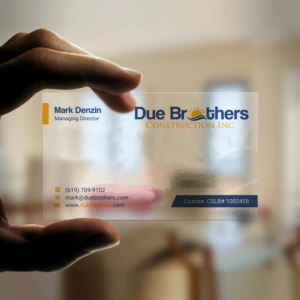Business Card Design by INDIAN_Ashok for Due Brothers Construction  | Design: #13025251