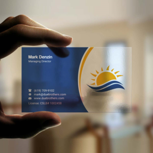 Business Card Design by INDIAN_Ashok for Due Brothers Construction  | Design: #13025279