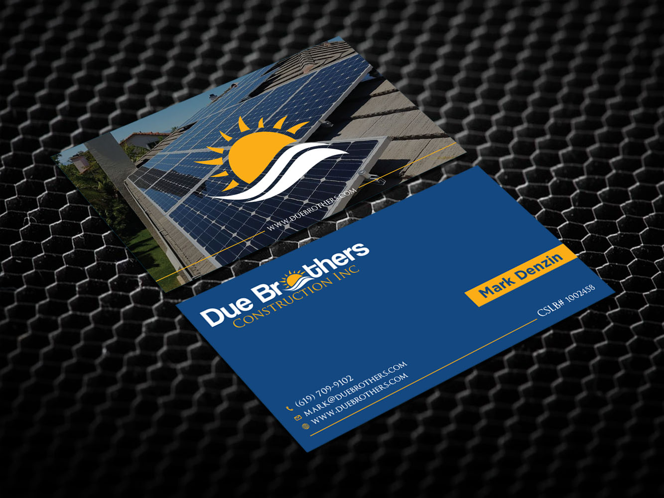 Diseño de Tarjeta de Presentación por Verified artistry (Design garden) para Due Brothers Construction  | Diseño #13045620