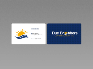 Diseño de Tarjeta de Presentación por Creations Box 2015 para Due Brothers Construction  | Diseño: #13026123