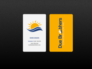 Diseño de Tarjeta de Presentación por Creations Box 2015 para Due Brothers Construction  | Diseño: #13026151