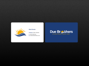 Diseño de Tarjeta de Presentación por Creations Box 2015 para Due Brothers Construction  | Diseño: #13026157