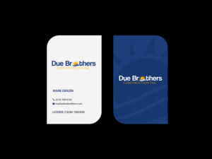 Diseño de Tarjeta de Presentación por Creations Box 2015 para Due Brothers Construction  | Diseño: #13030277