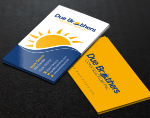 Business Card Design by Brand aid for Due Brothers Construction  | Design: #13026704