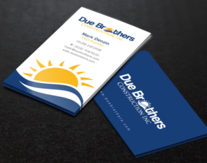 Business Card Design by Brand aid for Due Brothers Construction  | Design: #13026707