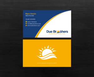 Business Card Design by Brand aid for Due Brothers Construction  | Design: #13028538