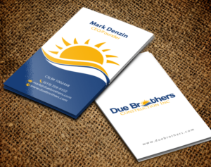 Business Card Design by chandrayaan.creative for Due Brothers Construction  | Design: #13024586