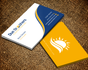 Business Card Design by chandrayaan.creative for Due Brothers Construction  | Design: #13026351