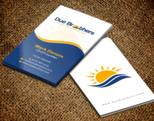 Business Card Design by chandrayaan.creative for Due Brothers Construction  | Design: #13026354