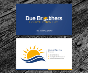 Diseño de Tarjeta de Presentación por SS_Designs para Due Brothers Construction  | Diseño: #13039392