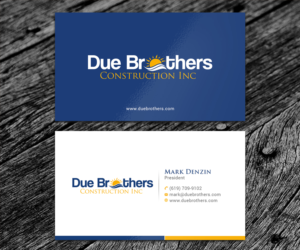 Diseño de Tarjeta de Presentación por SS_Designs para Due Brothers Construction  | Diseño: #13039394
