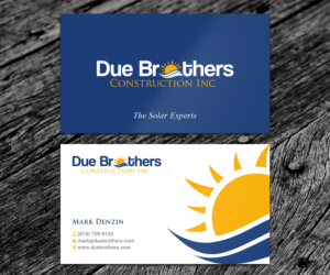 Diseño de Tarjeta de Presentación por SS_Designs para Due Brothers Construction  | Diseño: #13039429