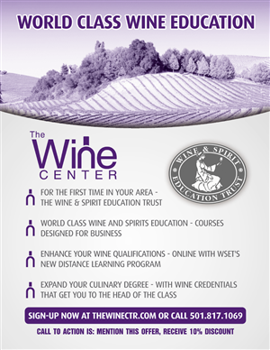 Design de Flyer par Andreev pour The Wine Center, llc | Design : #529098