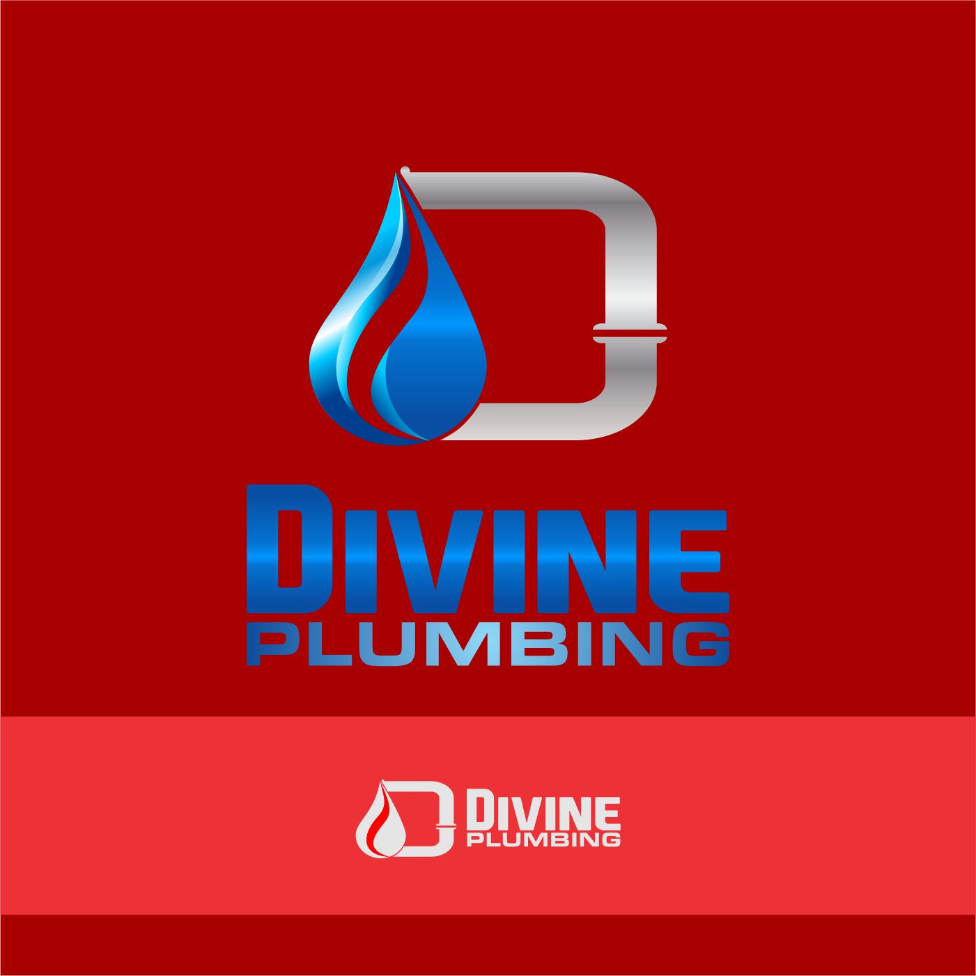 Logo Design by monstersox for divine plumbing | Design: #13044663