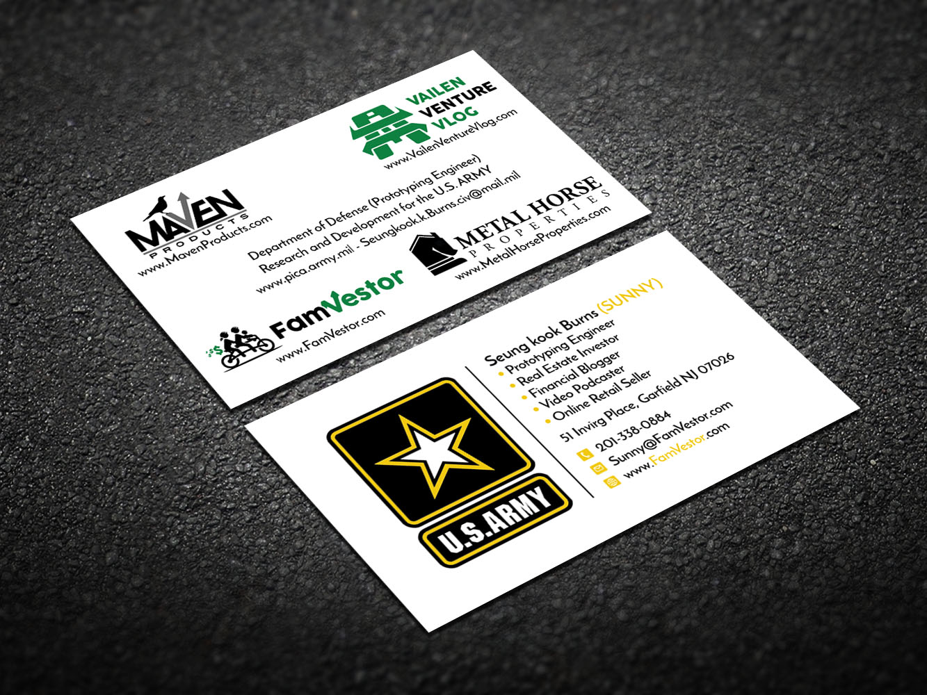 Business Card Design by Verified artistry (Design garden) for FamVestor | Design #13691499