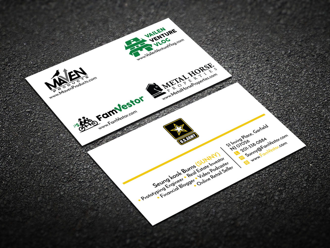 Visitenkarten-Design von Verified artistry (Design garden) für FamVestor | Design #13692899