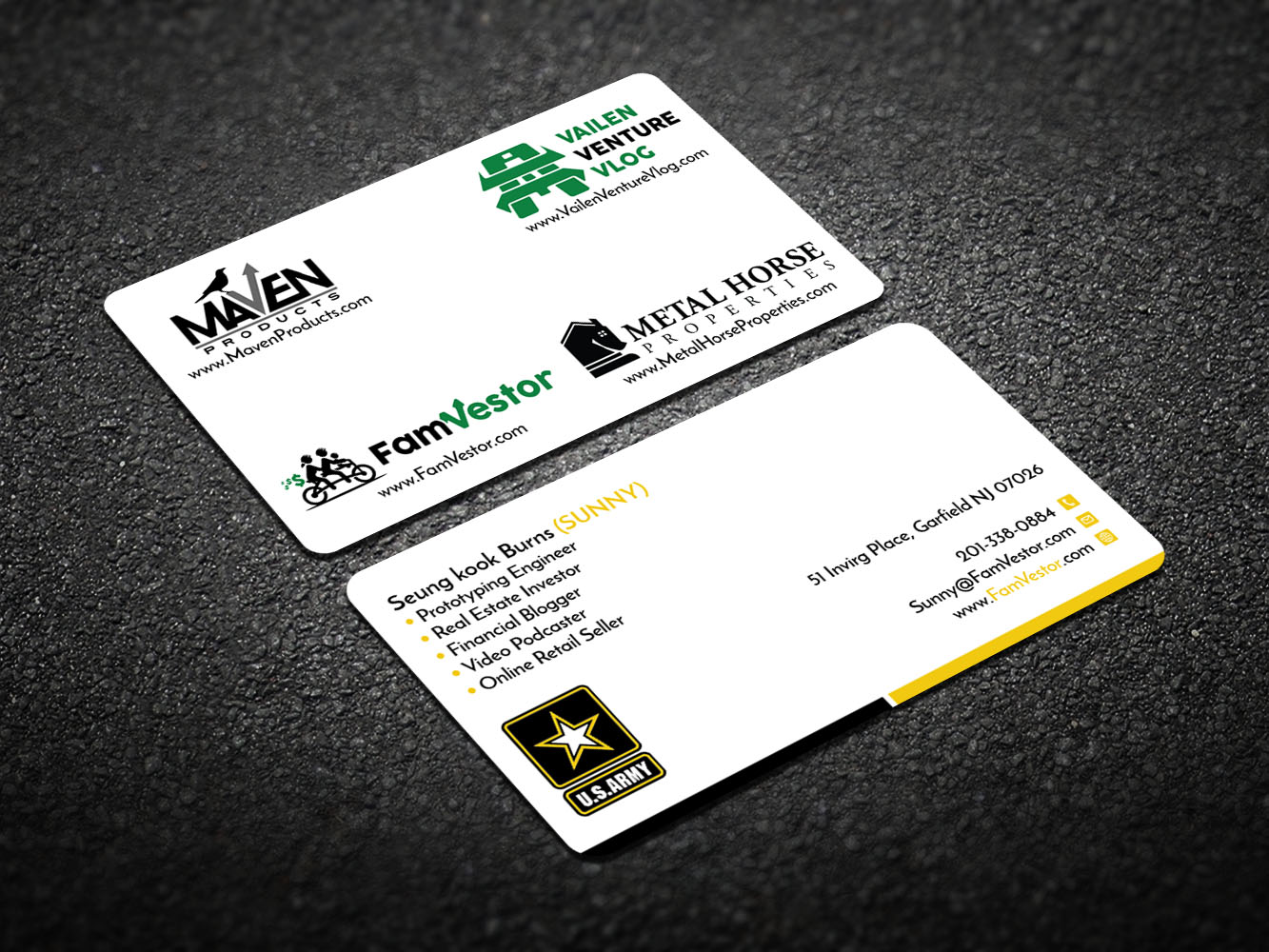 Business Card Design by Verified artistry for FamVestor | Design #13693214