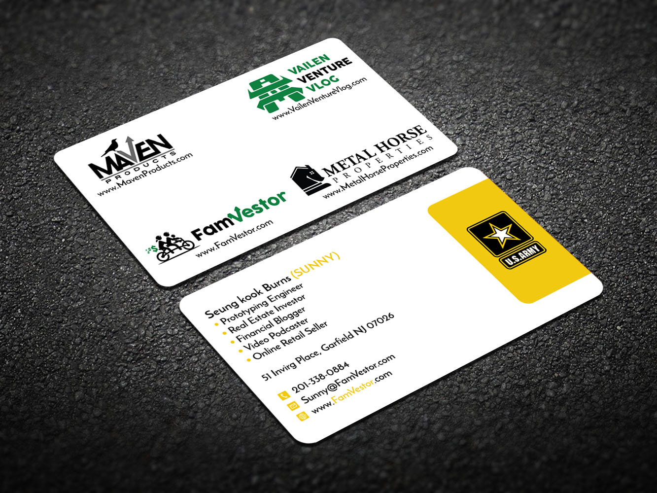 Design de Carte de Visite par Verified artistry (Design garden) pour FamVestor | Design #13693215