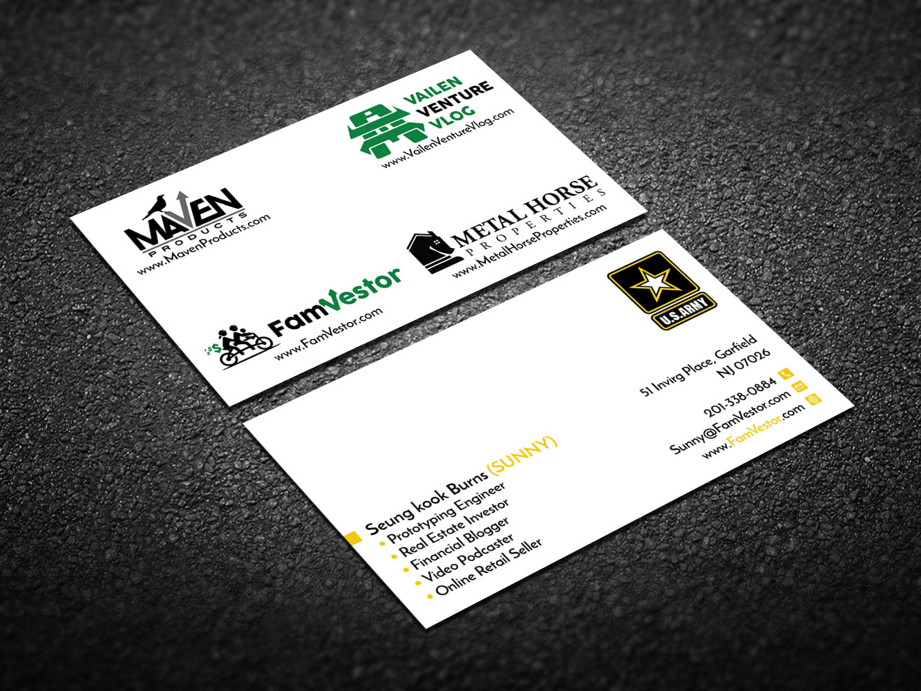 Business Card Design by Verified artistry for FamVestor | Design #13693217