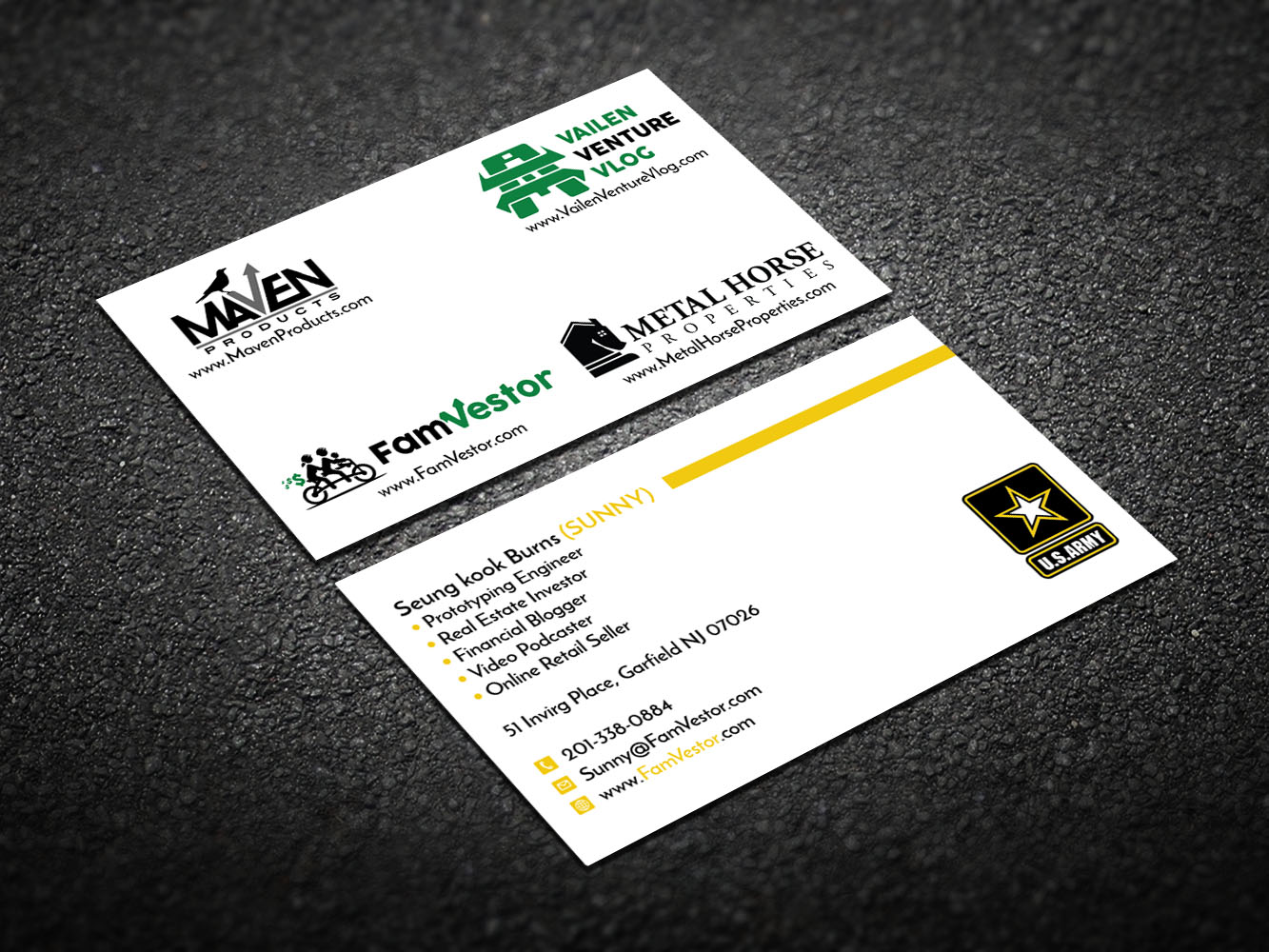 Visitenkarten-Design von Verified artistry (Design garden) für FamVestor | Design #13693218