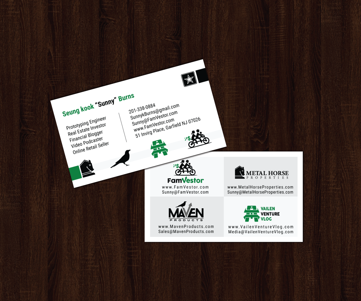 Business Card Design by JK18 for FamVestor | Design #13660042