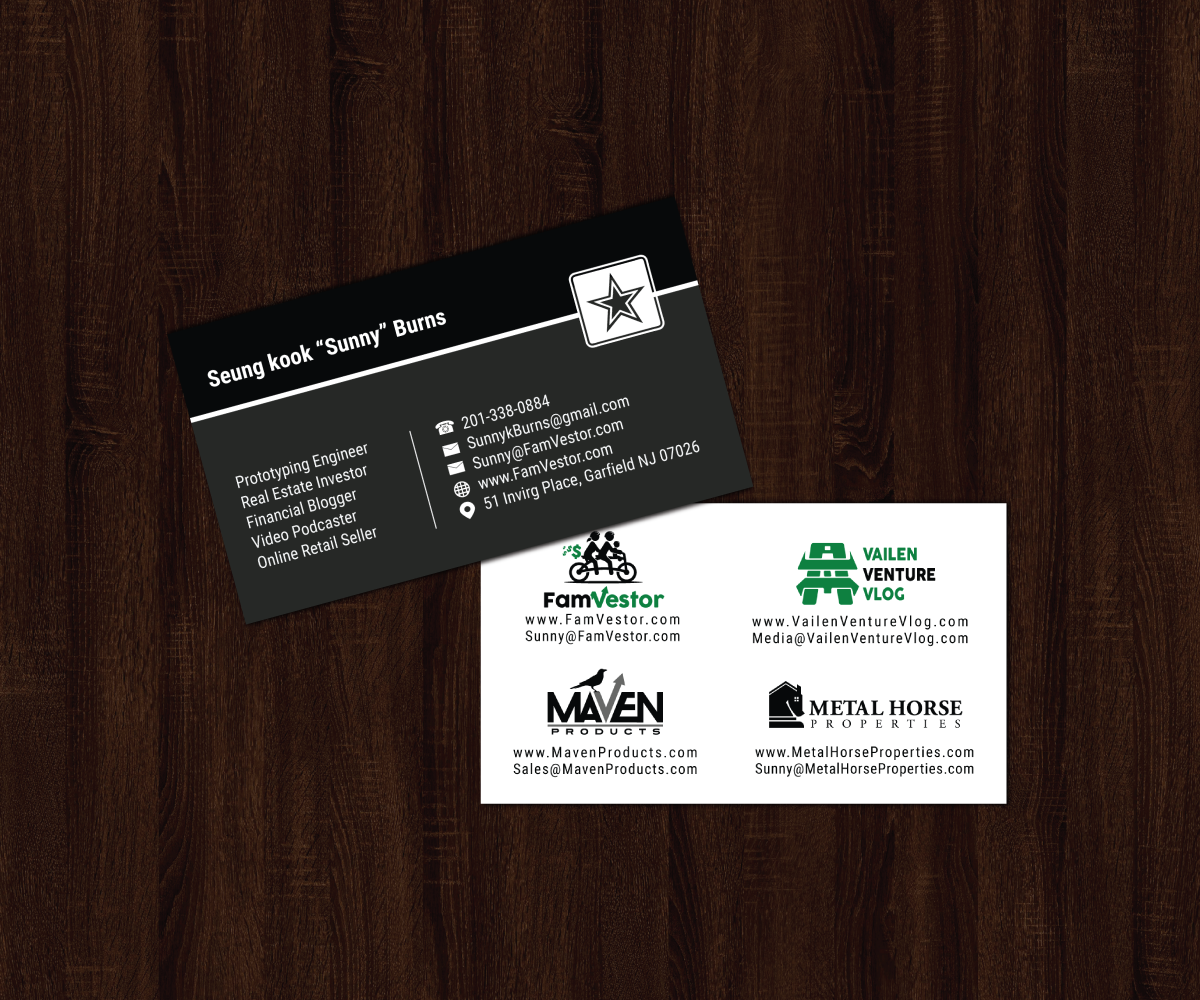 Business Card Design by JK18 for FamVestor | Design #13672185