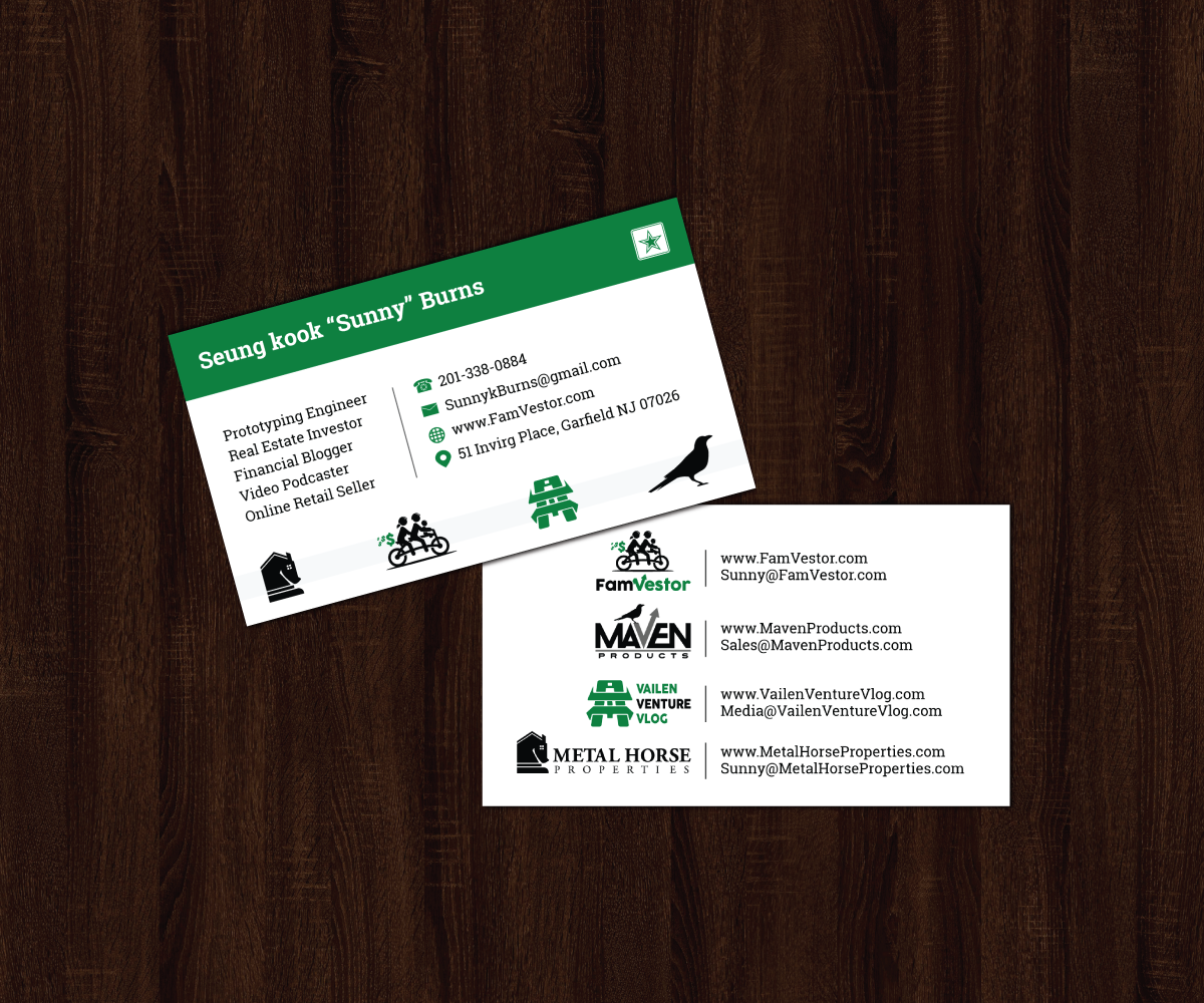 Business Card Design by JK18 for FamVestor | Design #13681424
