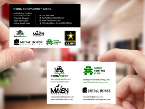 Business Card Design by Creations Box 2015 for FamVestor | Design: #13669654
