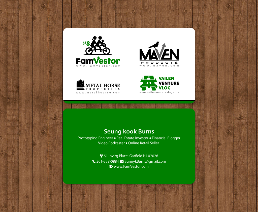 Business Card Design by chandrayaan.creative for FamVestor | Design #13661589