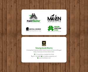 Business Card Design by chandrayaan.creative for FamVestor | Design: #13661590