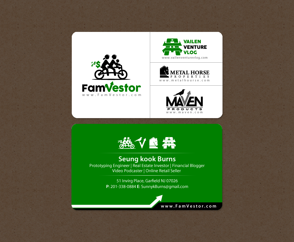 Business Card Design by chandrayaan.creative for FamVestor | Design #13661641