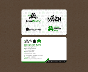 Visitenkarten-Design von chandrayaan.creative für FamVestor | Design: #13661643