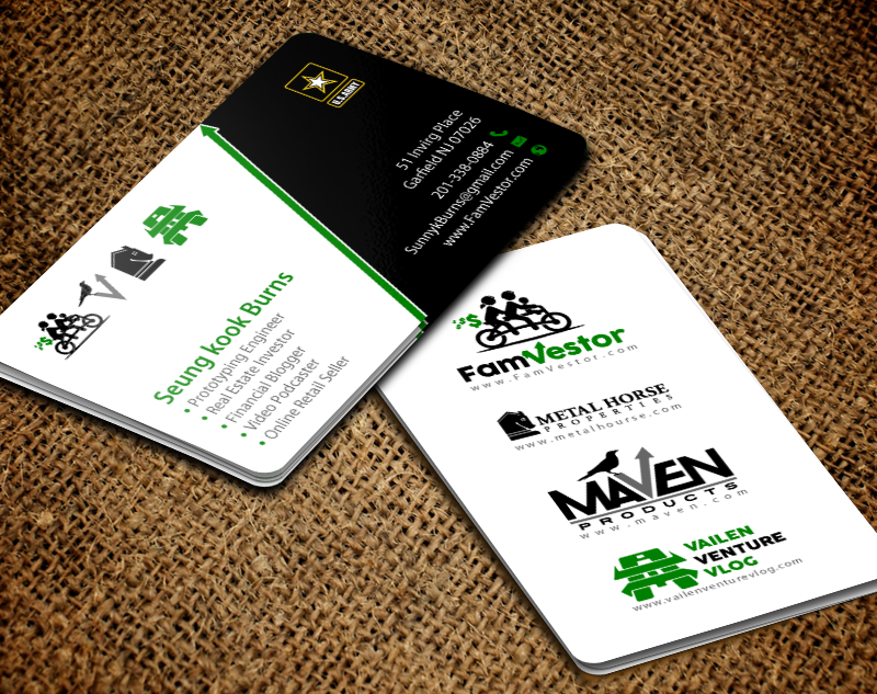 Business Card Design by chandrayaan.creative for FamVestor | Design #13661674