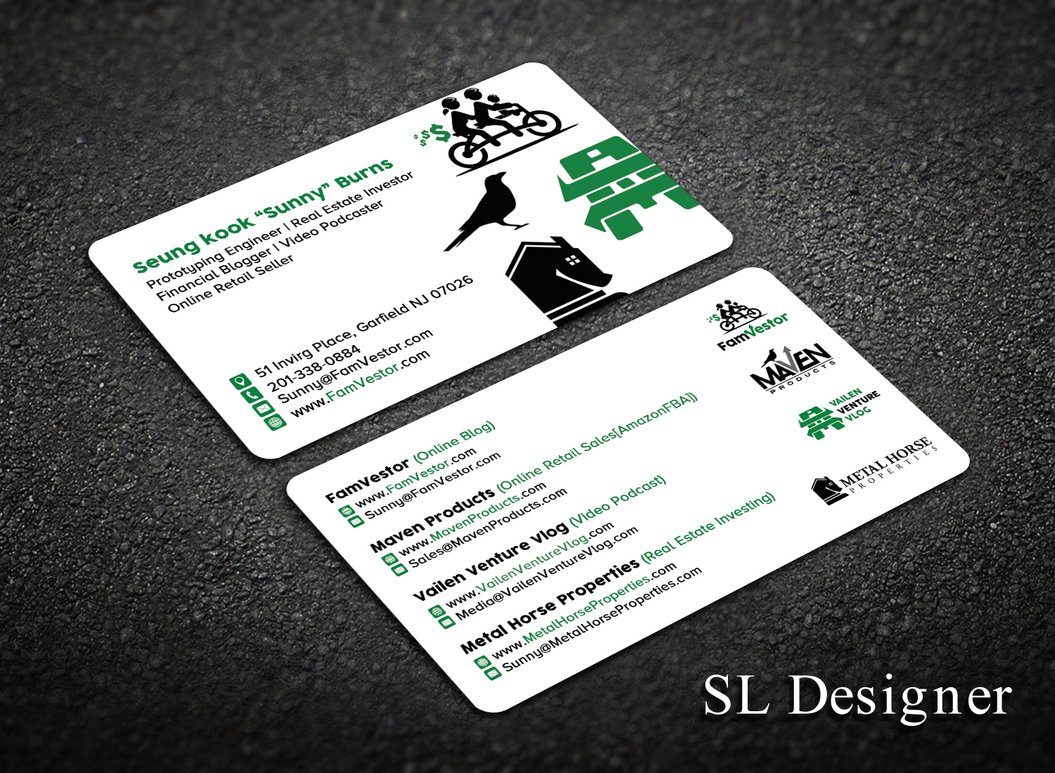 Business Card Design by SL Designer for FamVestor | Design #13669334