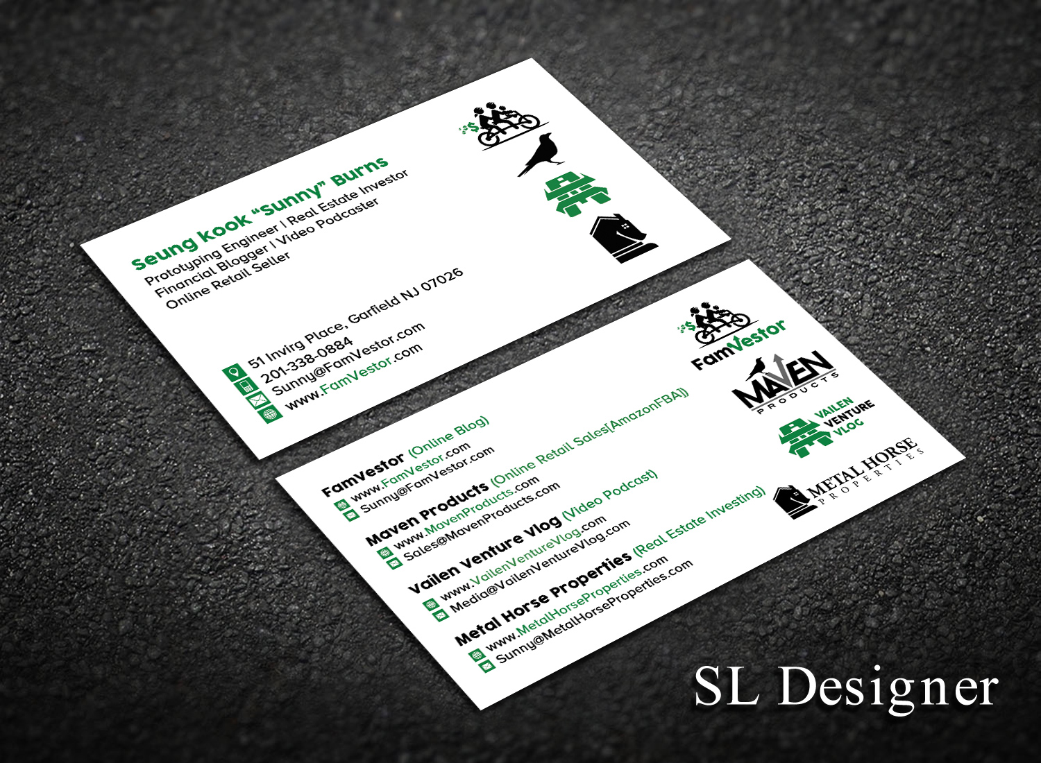 Business Card Design by SL Designer for FamVestor | Design #13669340