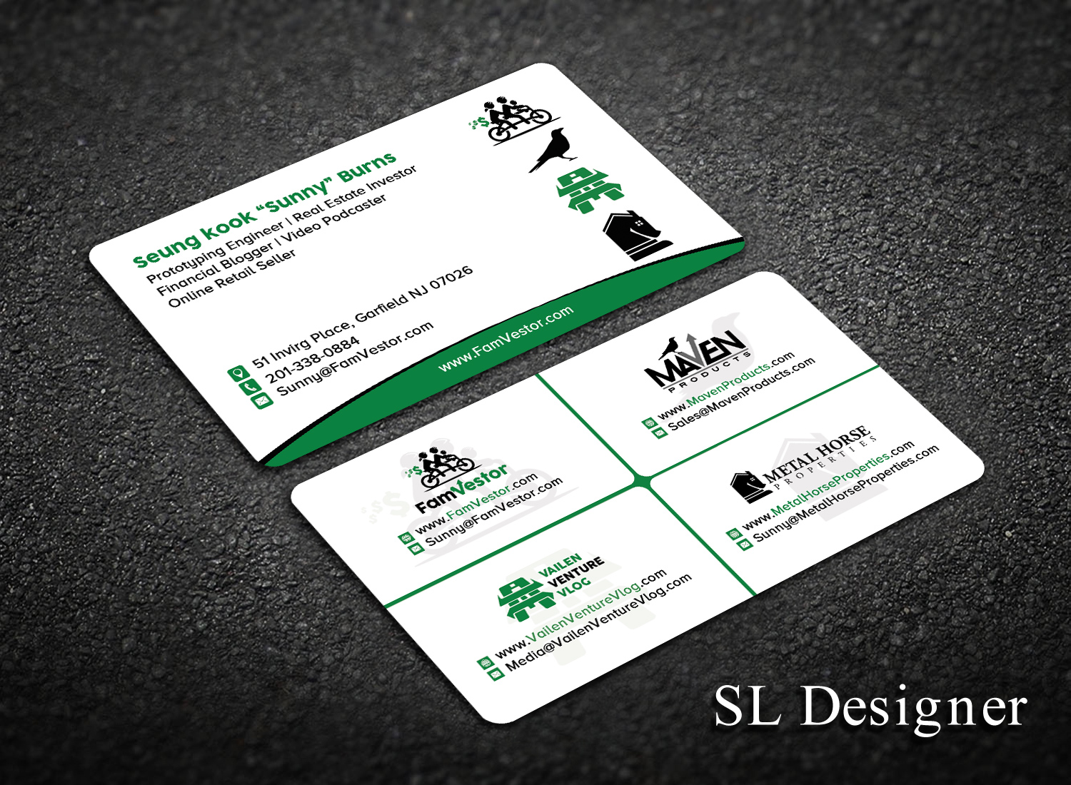 Business Card Design by SL Designer for FamVestor | Design #13673935
