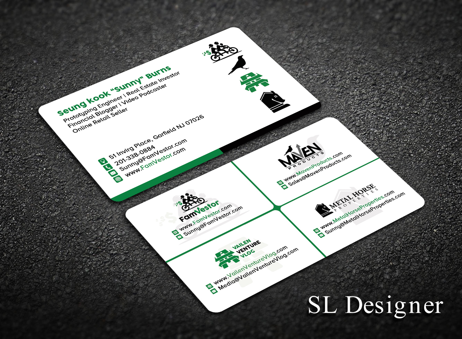 Business Card Design by SL Designer for FamVestor | Design #13673936