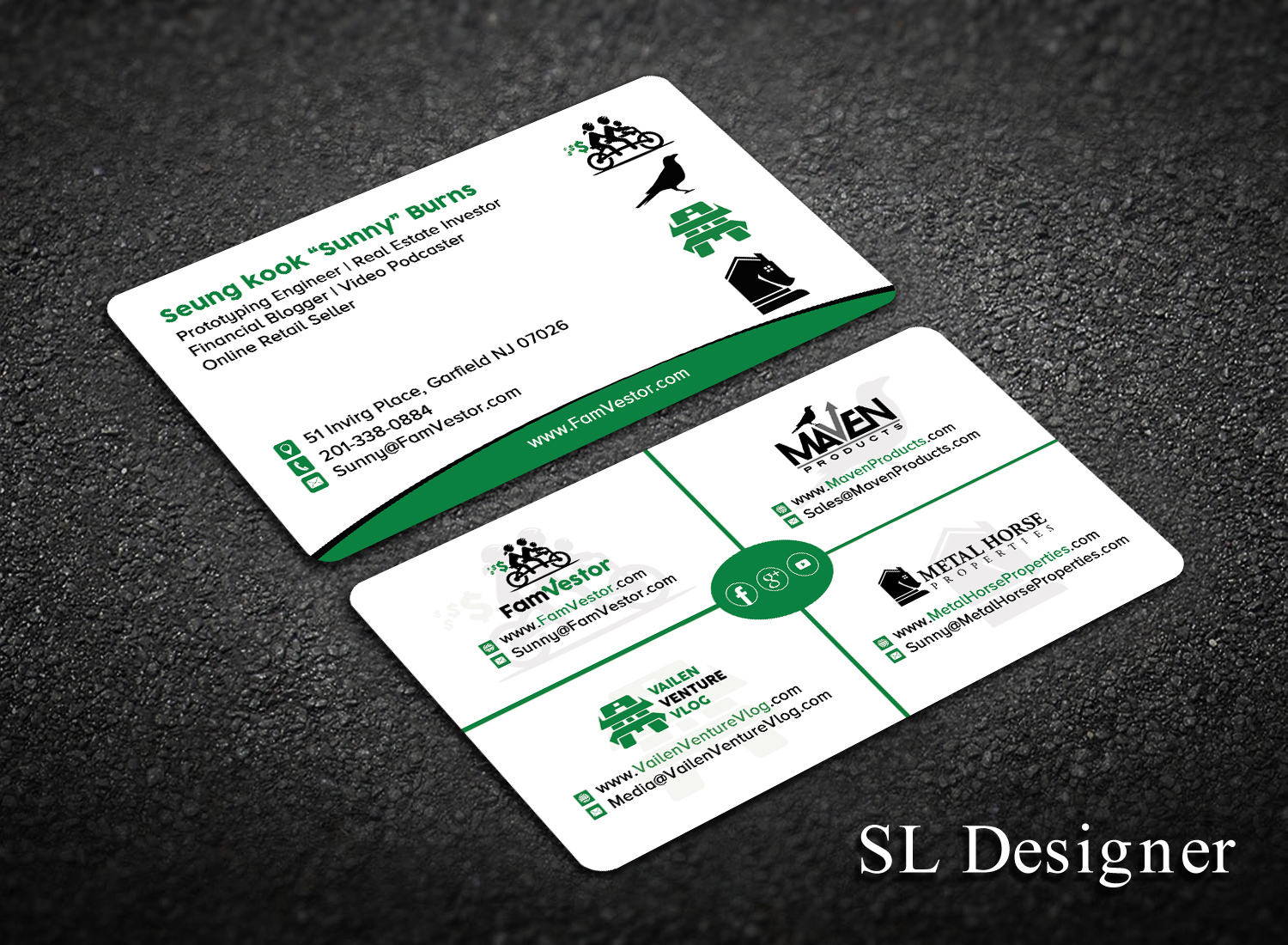 Business Card Design by SL Designer for FamVestor | Design #13673937