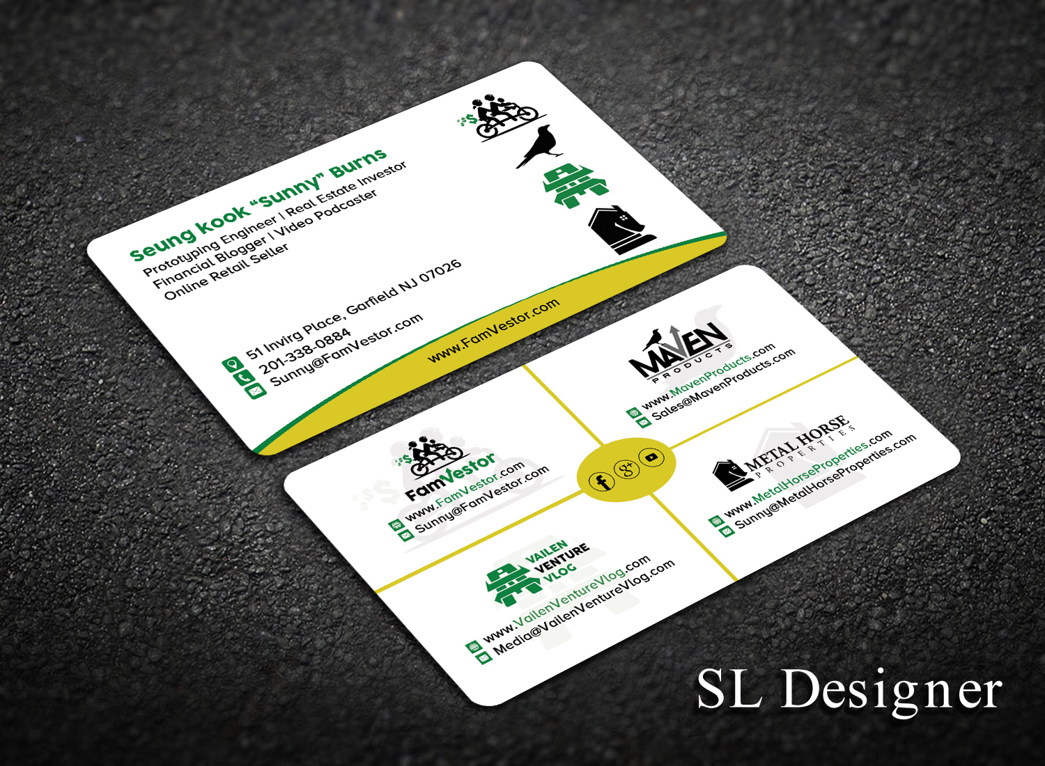 Business Card Design by SL Designer for FamVestor | Design #13673938