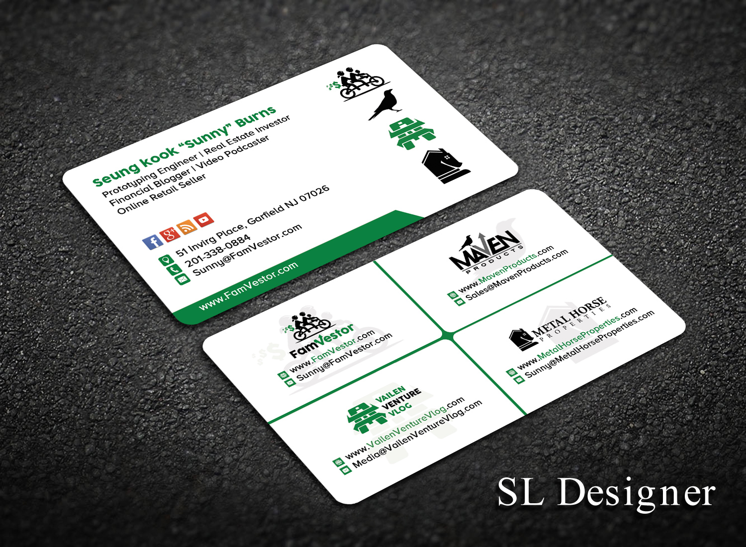 Business Card Design by SL Designer for FamVestor | Design #13679657