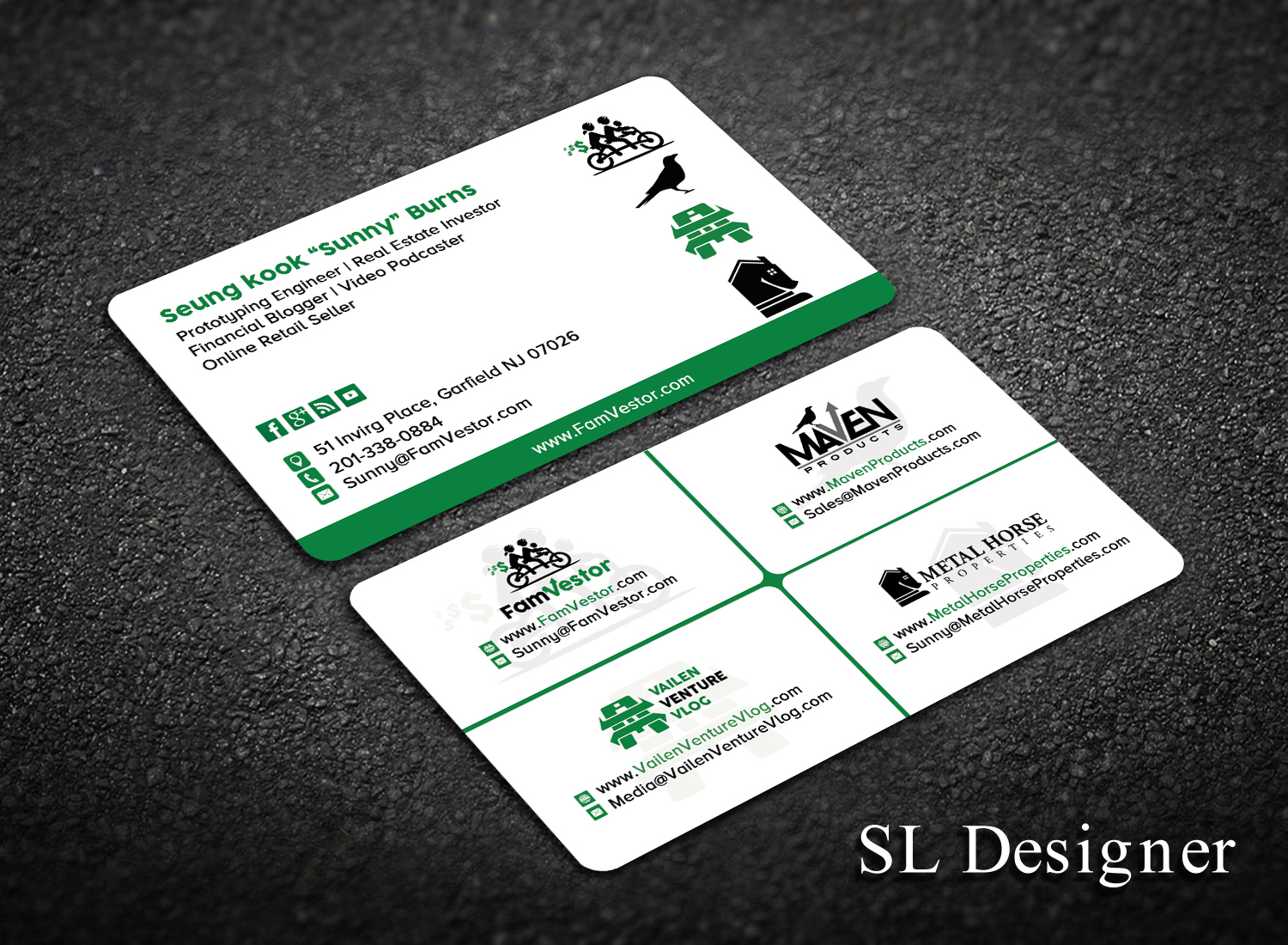 Business Card Design by SL Designer for FamVestor | Design #13679659