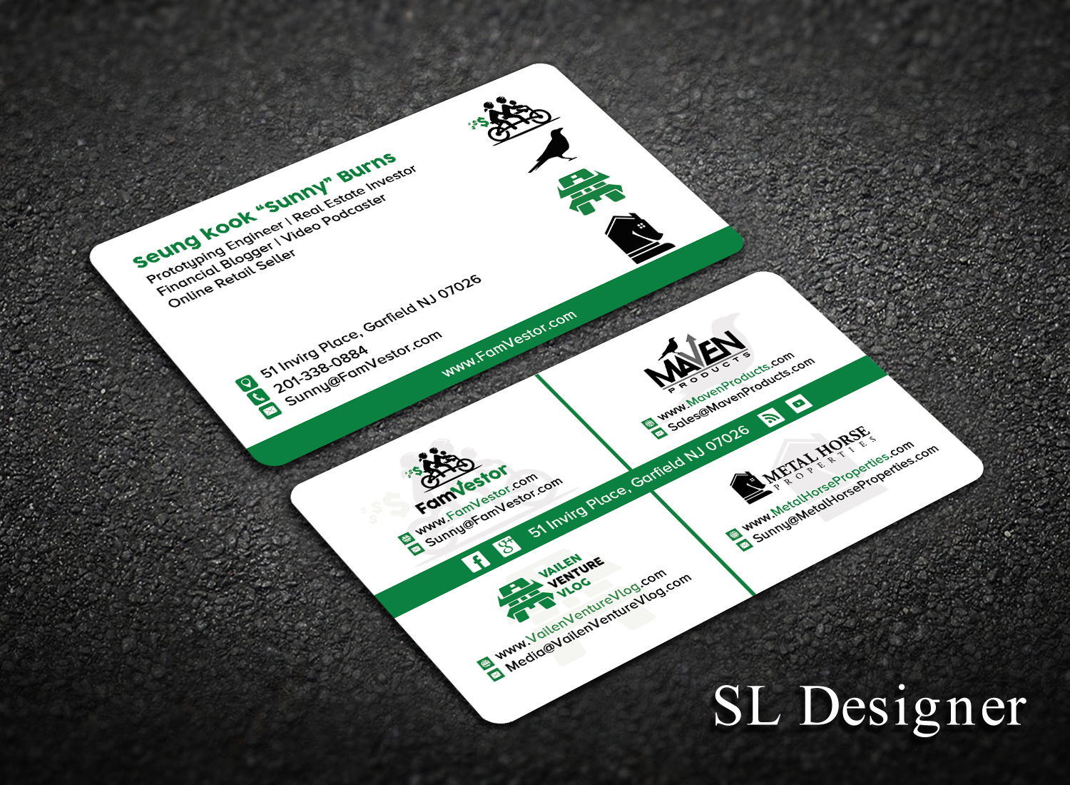 Business Card Design by SL Designer for FamVestor | Design #13679660