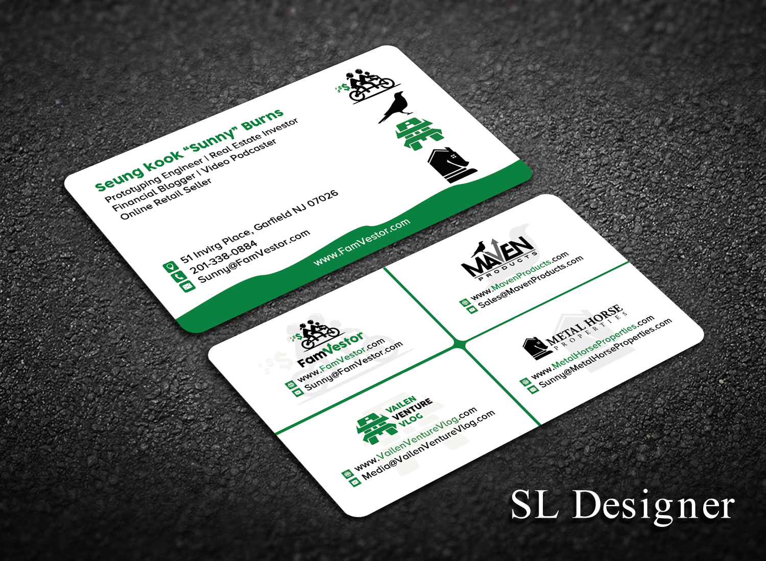 Business Card Design by SL Designer for FamVestor | Design #13679662